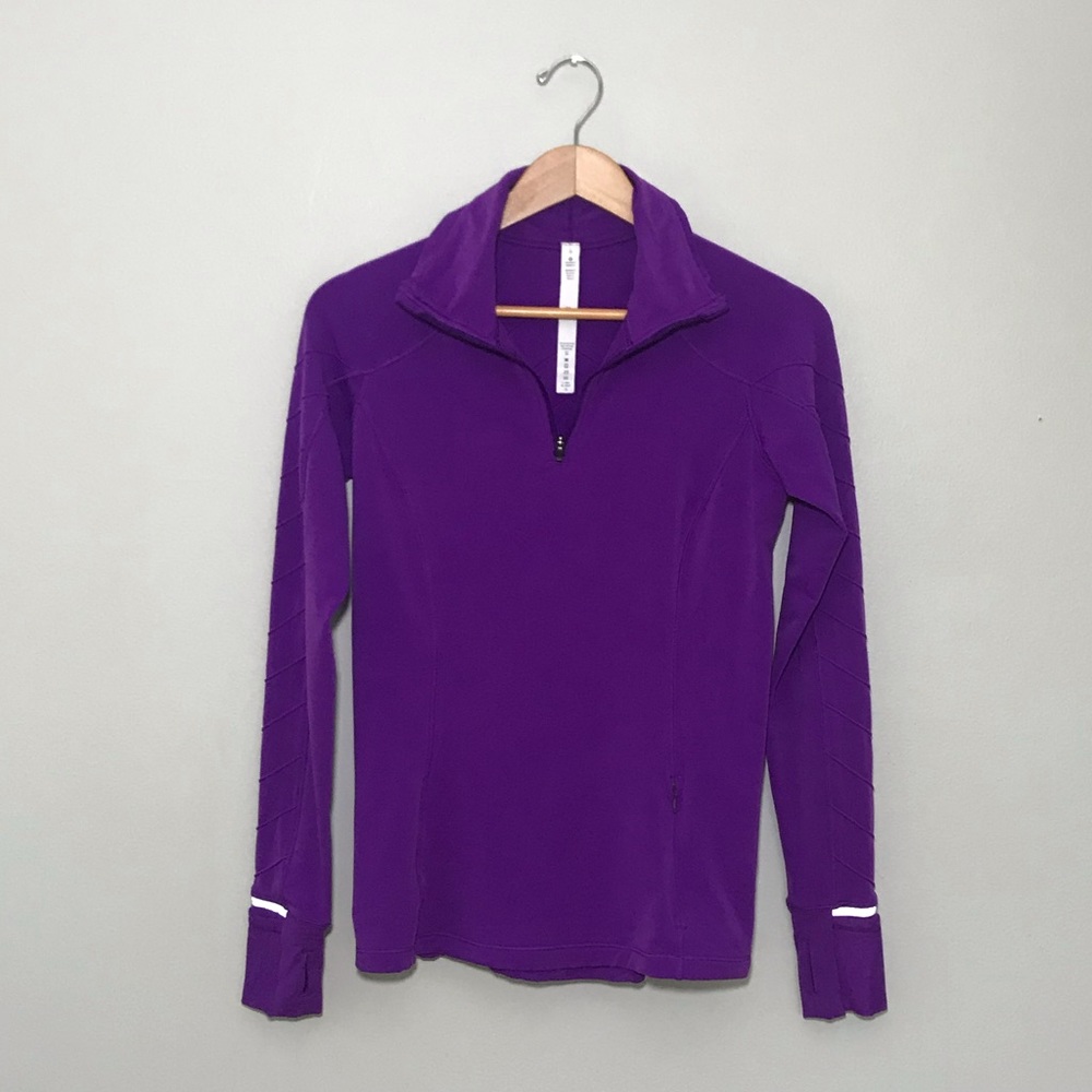 Lululemon Face the Frost 1/2 Zip in Tender Violet